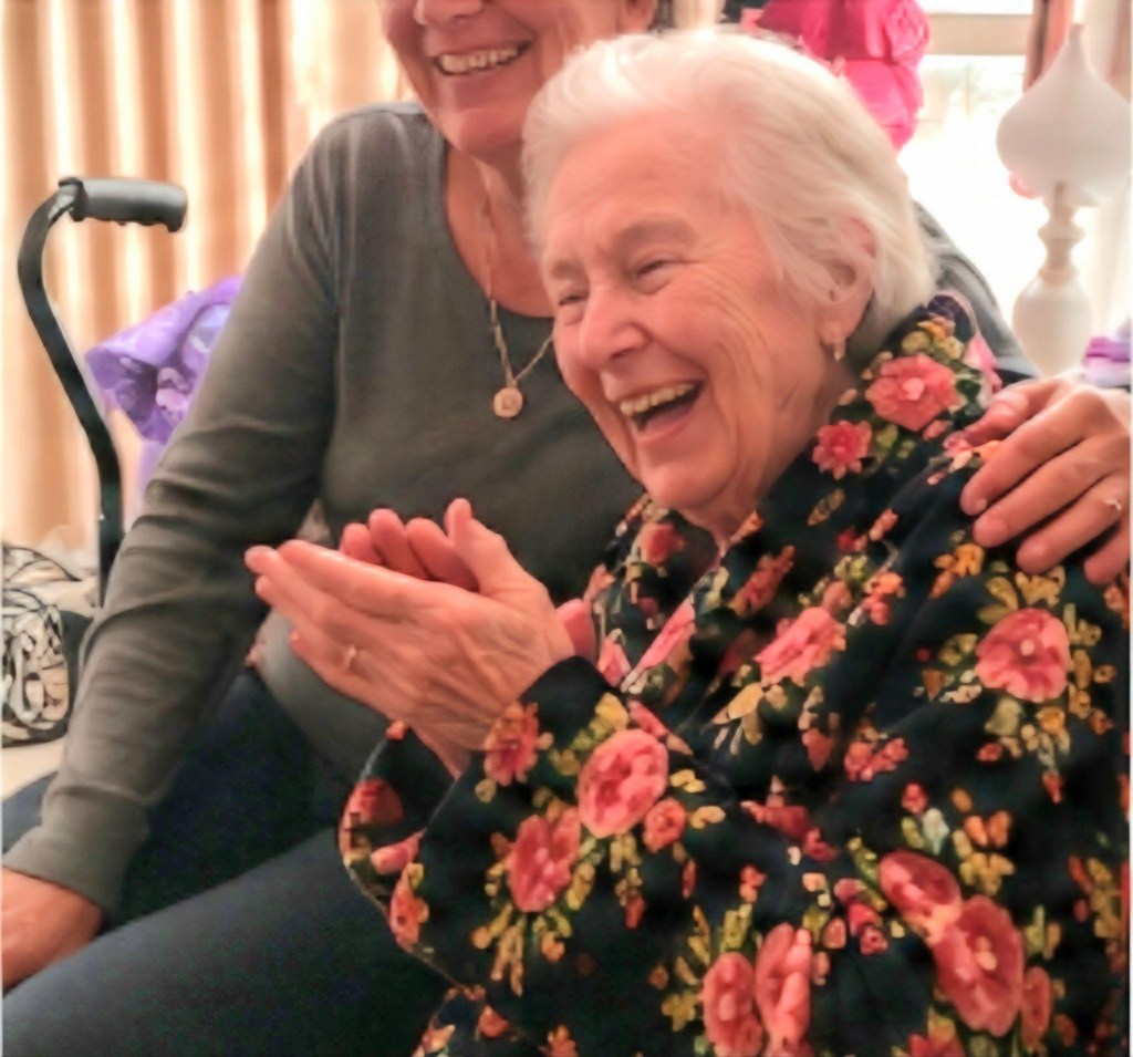 Older adult enjoying a social activity with a companion as part of senior care in Camden County, NJ.
